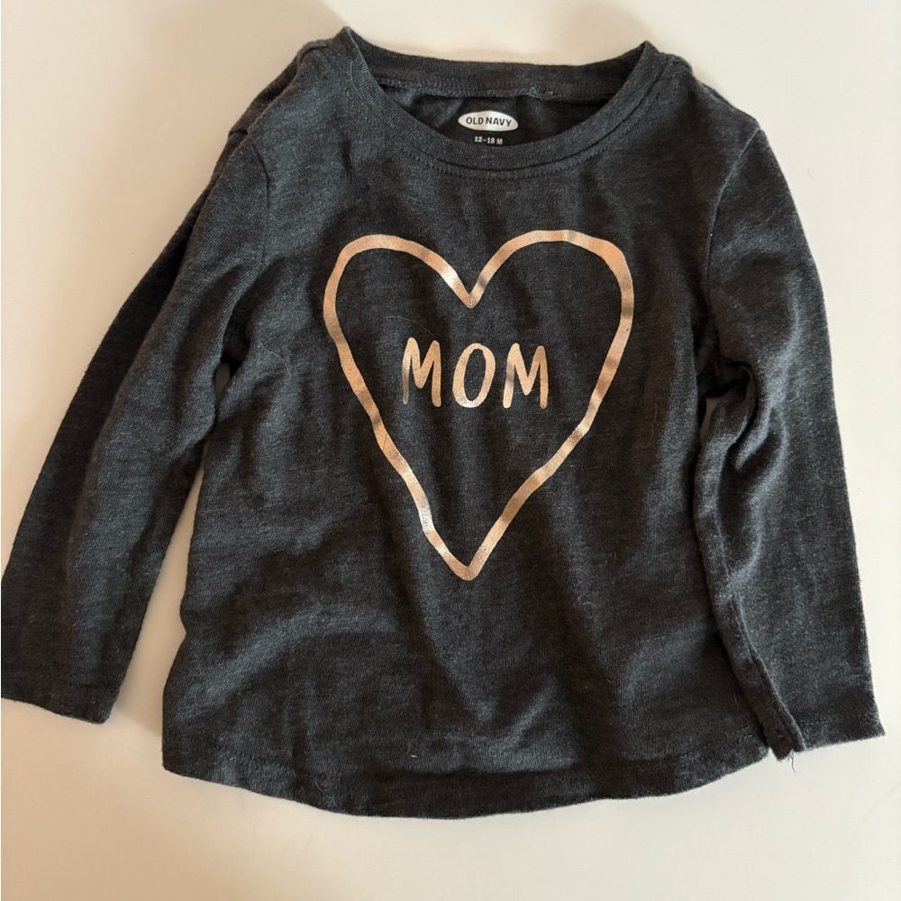 Old Navy Kids Gray Long Sleeve Shirt